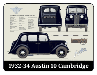 Austin 10 Cambridge 1937-39 Mouse Mat